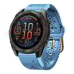 Garmin Fenix 8 AMOLED 43mm Klockarmband i silikon - Blå