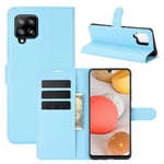 samsung Samsung A42 PU Wallet Case Light Blue