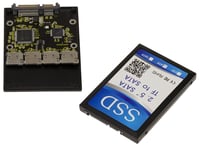Convertisseur 4 cartesTF MicroSD Vers SATA - RAID 0 NATIF Avec boitier de protection. CHIPSET FC1307 Avec boitier de protection. CHIPSET FC1307