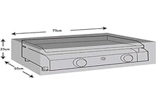 Housse Protection Plancha Extérieur 60x45x25cm - Bâche Imperméable Anti-UV - Tissu Oxford