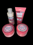 Soap & Glory 4 Clean On Me Gel Flake Away Righteous Butter Hand Food Travel Size