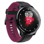 KYLN 1.3 inch Full touch Round Screen Smart watch IP68 Waterproof Blood Oxygen Men Sport Smartwatch For Android IOS-Purple