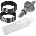 Masterpart Metal Shaft Cog, Grease And Drive Belts Repair Kit for GTECH Air Ram Vacuum Cleaners