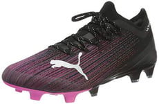 PUMA Mixte Ultra 1.1 FG/AG Chaussure de Football, Black-Luminous Pink, 44 EU