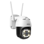 WiFi-kamera, Person- och Fordonsdetektering, Trådlös CCTV-övervakning, 5MP 128GB TF-kort