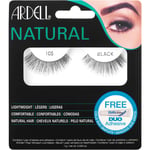 Ardell Lashes Natural - 101 Demi Black with Free DUO Glue