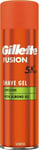 Gillette Fusion 5X Action Sensitive Men's Shaving Gel With Almond Oil 200ml NEW