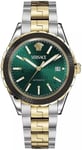 Versace VEQCA0524 Hellenyium Grøn/Gul guldtonet stål Ø42 mm