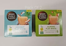 NESCAFÉ Dolce Gusto Coconut and Almond Flat White Vegan Coffee Pods, Pack of  2