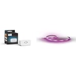 Philips Hue Indoor Motion Sensor with Wireless Control, Smart Lighting Accessory + Lightstrip Plus White & Colour Ambiance Smart LED Kit with Bluetooth