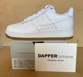 Nike Mens Air Force 1 Low, Size 7 UK, White Gum Trainers DJ2739 100