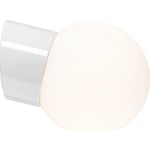 Väggarmatur Classic Glob vit, 150 matt opalglas LED 8W 3000K