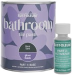 Rust-Oleum Gloss Bathroom Tile Paint 750ml - Black Sand