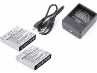 Battery Cameron Sino Set 2x Battery + Charger For Xiaomi Yi Az13-1