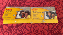 2 x Kodak Premium Photo Paper 10x15cm 4x6” Ultra Glossy 75 Sheets Per Box