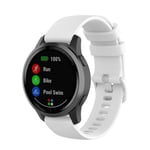 Garmin Vivoactive 4 Klokkerem i silikon, 22mm - Hvit