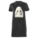 American Horror Story Asylum Women's T-Shirt Dress - Black Acid Wash - XXL - Black Acid Wash