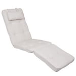 Fritab River däckstolsdyna tyg blanco beige 50x186 cm