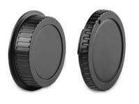 Camera Armour Body Cap + Rear Lens Cap Set for Nikon DSLR F Mount Cameras