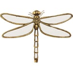 Kare Design Décoration Murale Dragonfly Miroir, Or, Miroir Doré, Verre, Animal Libelle, Insecte, Deco Intérieur, Décoration Chambre, Salon, Couloir, Bureau, Cadeau, 27x35x4 cm (H/L/P)