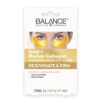 Balance Active Formula GOLD + MARINE Collagen Hydrogel under Eye Masks 3*6g