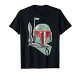 Star Wars Boba Fett Geometric Helmet Portrait T-Shirt