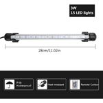 Färgglad LED-akvariebelysning Fisktankbelysning Vattentät Ljusrör Färgbelysning Dykbelysning 28cm