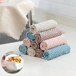 Super Absorbent Microfiber Kitchen Dish Cloth Cleaning Towel Kit Gray