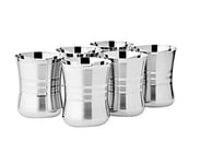 Stainless Steel Tableware Drinkware Tumbler Drinking Glasses Set of 6 (2)