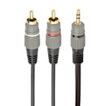 Cablexpert Audio kabel 3,5 mm han og 2x RCA han - 10m