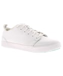 Toms Mens Travel Lite Trainers - White Leather - Size UK 6.5