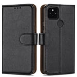 Case Collection Premium Leather Folio Cover for Google Pixel 5A Case Magnetic Closure Full Protection Book Design Wallet Flip with [Card Slots] and [Kickstand] for Google Pixel 5A Phone Case (6.2")