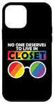 iPhone 12 mini LGBT Vintage Gay Pride No One Should Live In A Closet Case