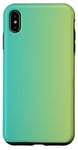 Coque pour iPhone XS Max Échantillon de couleur dégradé élégant Minimal Mignon Jaune Bleu Vert
