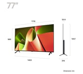 77" LG OLED77B46LA  Smart 4K Ultra HD HDR OLED TV with Amazon Alexa, Black