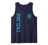 England with Blue Lions Badge. Men, Women, Kids. England Tank Top
