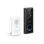 , Battery Video Doorbell Kit with Chime, Wire-Free Doorbell, with
