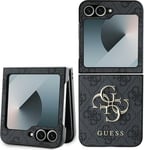 Guess Pu 4G Metall Logo Samsung Galaxy Z Flip 6 Fodral I Grått