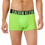 Calvin Klein Men's Trunk 2pk Boxer Shorts, Tropical Lime, Galaxy Grey, S