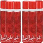 Charlie Red Body Spray 75ml-Pack-6