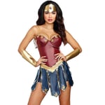 Wonder Woman Cosplay Party Kostymset Festkläder Outfit Set Kvinnor Presenter -a M