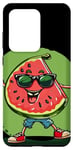 Coque pour Galaxy S20 Ultra Joli costume de melon pour les amateurs de lunettes de soleil et de fruits