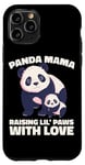 iPhone 11 Pro Panda Mama Raising Lil Paws With Love Cute Mom Bear And Cub Case