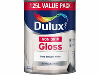DULUX NON DRIP GLOSS B WHITE 1.25L
