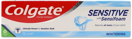 Colgate Toothpaste Sensitive Foam White 75ml