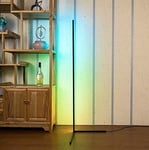 Floor lamp, LED RGB Colour Changing Standing Lamp, Dimmable Floor Corner Lamp for Living Room Bedroom, with Remote Control, 55" Tall