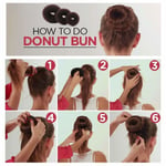 Delaman Bun Maker Hair Shaper Set, 3 Pieces Donut Ma