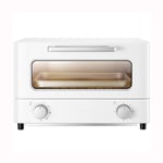 GJJSZ Toaster oven,Electric Oven Small Double Knobs Can Be Timing Baking Multi-function Cake Bread Small Oven Kitchen Household(Color:White)