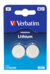 Verbatim Lithiumbatteri 3V - CR2430 - 2 pack