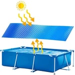 Solar Pool Cover for Frame Pools/Above Ground Inflatable Swimming Pool, Bubble Insulation Pools Cover, Hot Tub Cover Solar Blanket, Blue (Size : 300cm x 600cm (10ft×19ft))